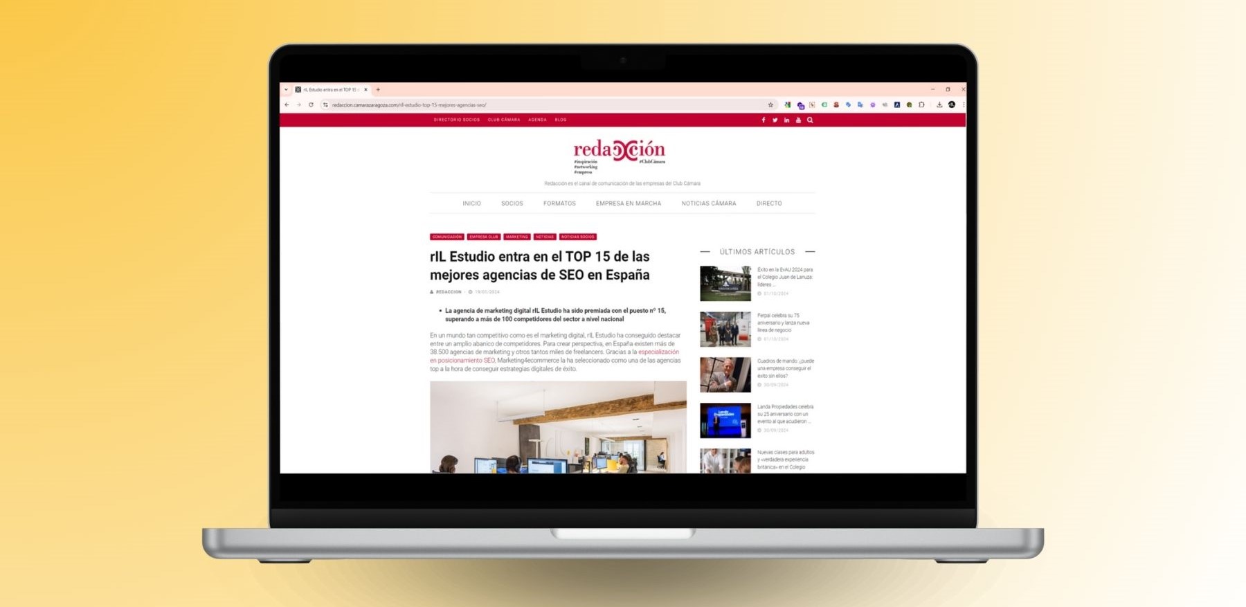 Contenido y enlaces en la web